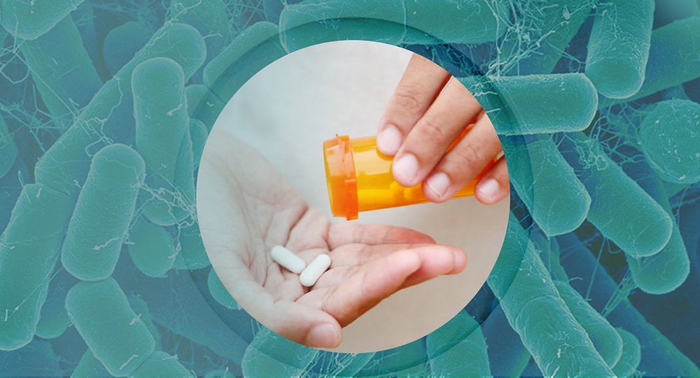 What happens to the gut microbiome after taking antibiotics?